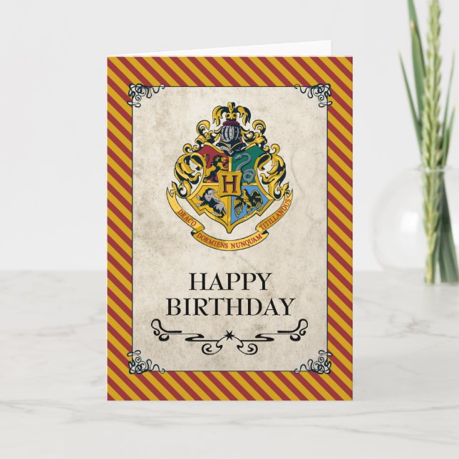 Harry Potter | Hogwarts Happy Birthday Card (Front)