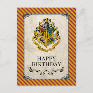 Harry Potter   Hogwarts Happy Birthday Postcard