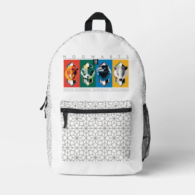 Harry Potter | HOGWARTS™ House Sigils Printed Backpack (Front)