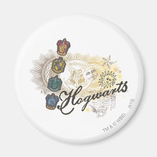 Harry Potter   Hogwarts Houses - Full Colour Magnet