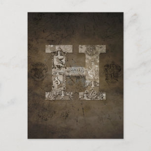 Harry Potter   Hogwarts Monogram Postcard