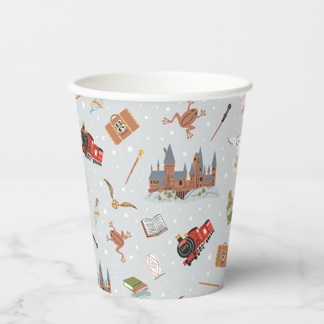 Harry Potter | Hogwarts Pattern Baby Shower Paper Cups (Front)