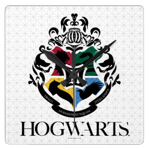 Harry Potter   HOGWARTS™ Pride School Crest Square Wall Clock