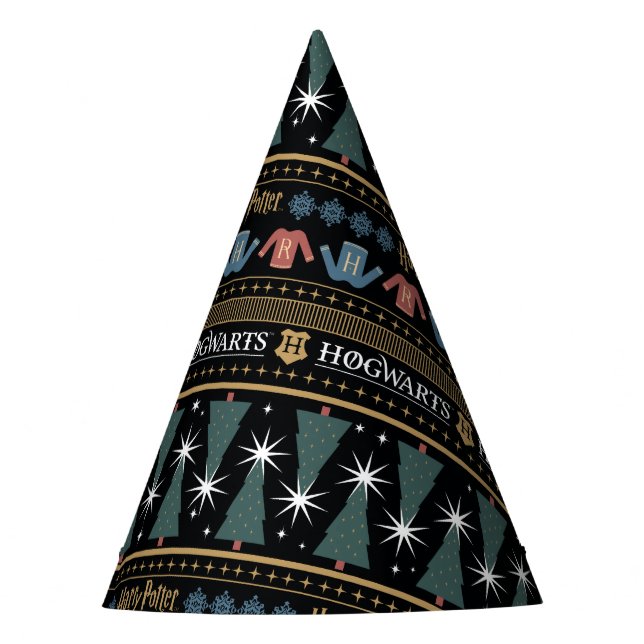 HARRY POTTER™ Holiday Sweater Pattern Party Hat (Front)