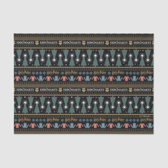 HARRY POTTER™ Holiday Sweater Pattern Tissue Paper (Front)