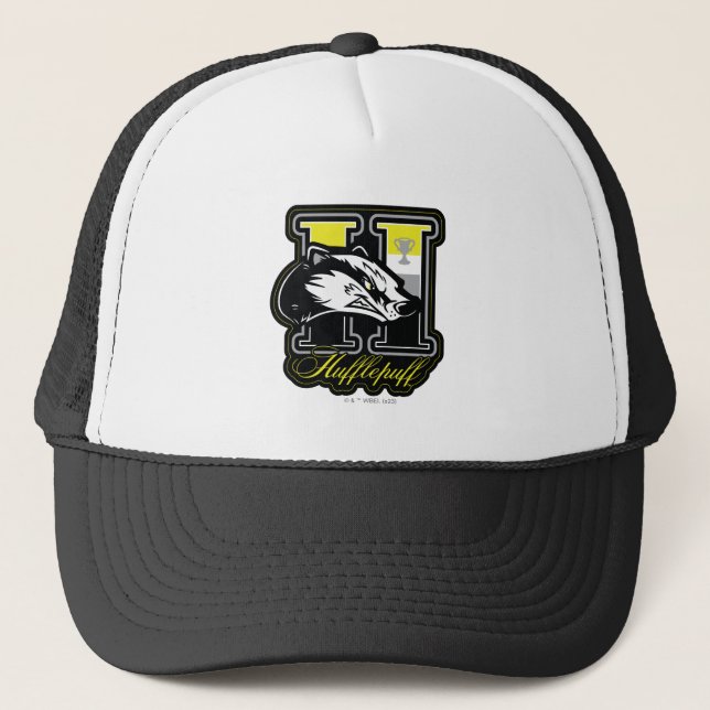 HARRY POTTER™ | HUFFLEPUFF™ Athletic Badge Trucker Hat (Front)