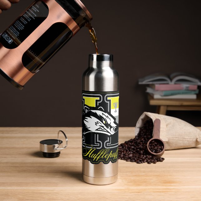 HARRY POTTER™ | HUFFLEPUFF™ Athletic Badge Water Bottle (Coffee)