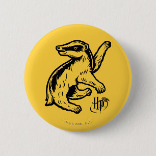 Harry Potter   Hufflepuff Badger Icon 6 Cm Round Badge