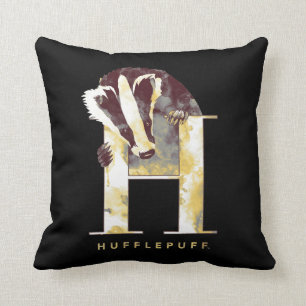 Harry Potter HUFFLEPUFF™ Badger Watercolor Cushion