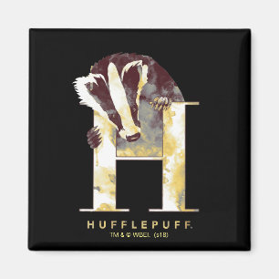 Harry Potter   HUFFLEPUFF™ Badger Watercolor Magnet