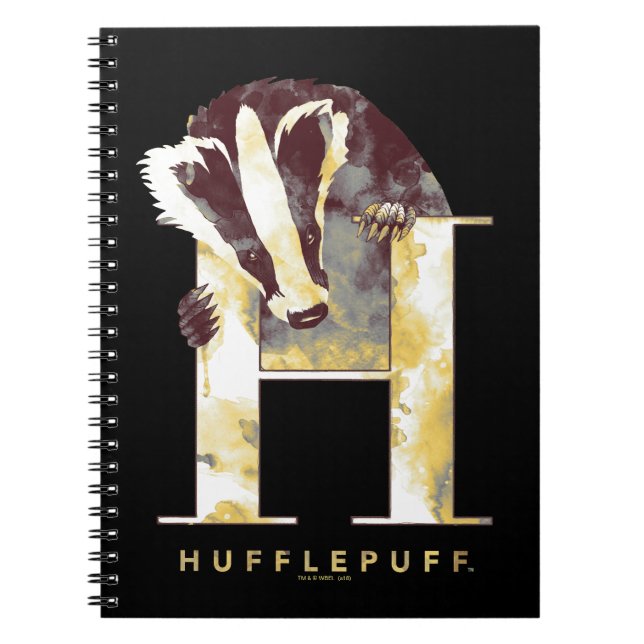 Harry Potter | HUFFLEPUFF™ Badger Watercolor Notebook (Front)