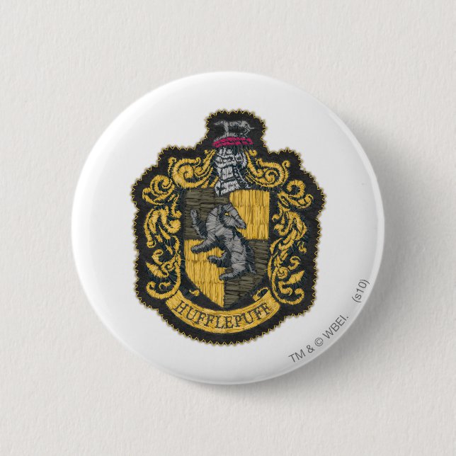 Harry Potter | Hufflepuff Crest Patch 6 Cm Round Badge (Front)