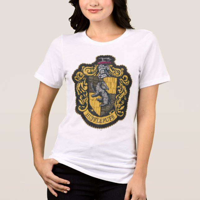 Harry Potter | Hufflepuff Crest Patch Tri-Blend Shirt (Front)