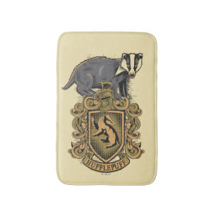 Harry Potter Hufflepuff Crest with Badger Bath Mat