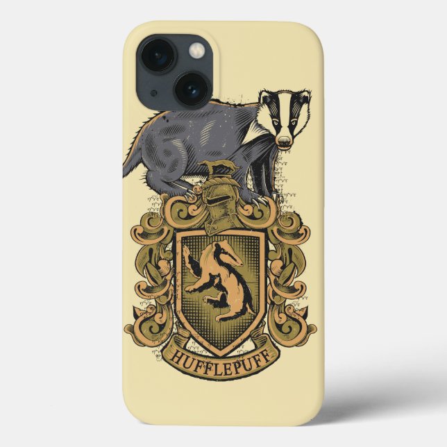 Harry Potter | Hufflepuff Crest with Badger Case-Mate iPhone Case (Back)