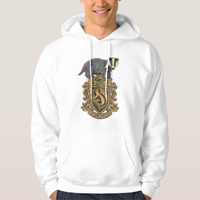 Harry Potter | Hufflepuff Crest with Badger Hoodie (Front)