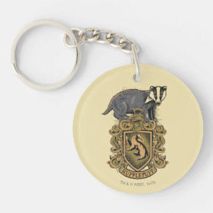 Harry Potter   Hufflepuff Crest with Badger Key Ring