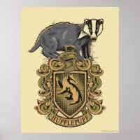 Harry Potter | Hufflepuff Crest with Badger