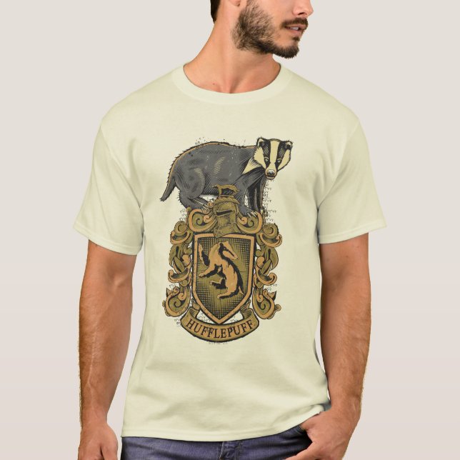 Harry Potter | Hufflepuff Crest with Badger T-Shirt (Front)