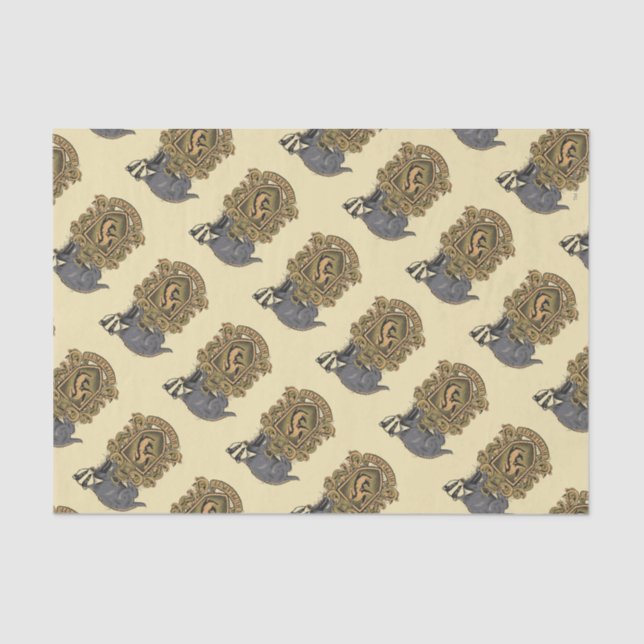 Harry Potter | Hufflepuff Crest with Badger Tissue Paper (Front)