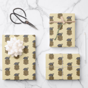 Harry Potter   Hufflepuff Crest with Badger Wrapping Paper Sheet