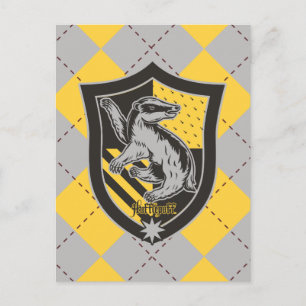 Harry Potter Hufflepuff House Pride Crest Postcard