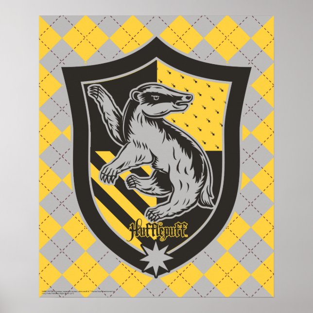 Harry Potter | Hufflepuff House Pride Crest Poster (Front)