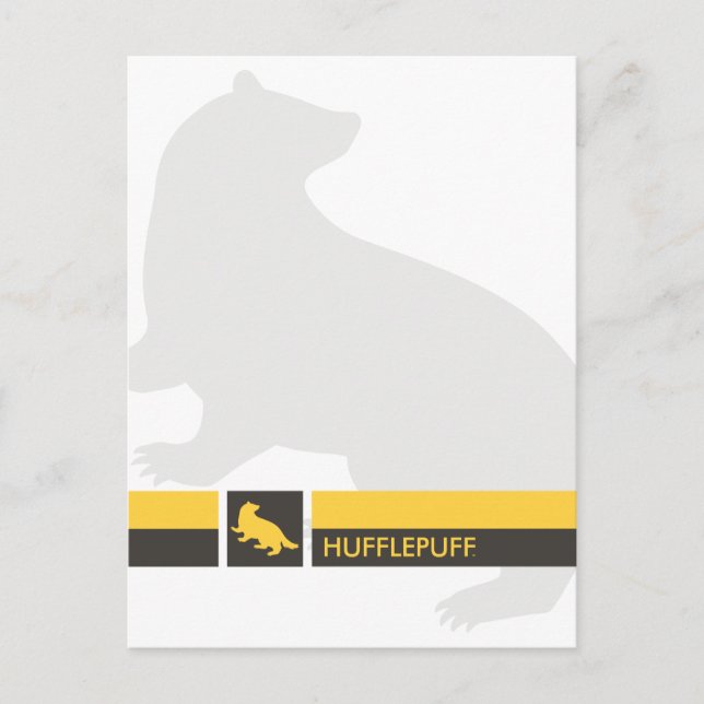 Harry Potter | Hufflepuff House Pride Graphic Postcard (Front)