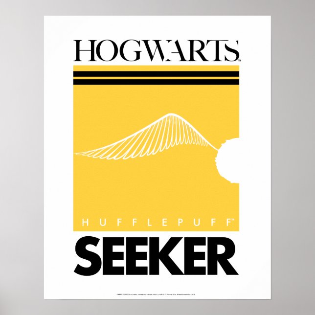 Harry Potter | HUFFLEPUFF™ House Quidditch Seeker Poster (Front)