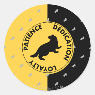 Harry Potter   HUFFLEPUFF™ House Traits Graphic Classic Round Sticker