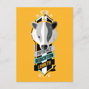 Harry Potter HUFFLEPUFF™ House Traits Sigil Postcard