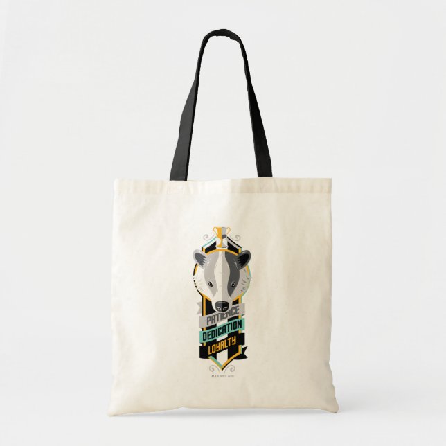 Harry Potter | HUFFLEPUFF™ House Traits Sigil Tote Bag (Front)