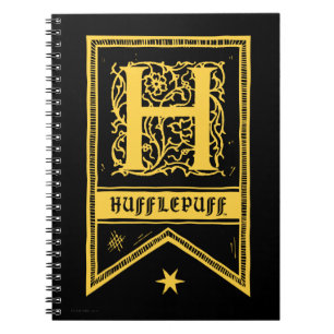 Harry Potter Hufflepuff Monogram Banner Notebook