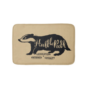 Harry Potter HUFFLEPUFF™ Silhouette Typography Bath Mat