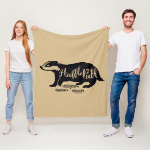 Harry Potter   HUFFLEPUFF™ Silhouette Typography Fleece Blanket