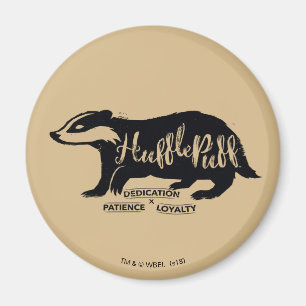 Harry Potter   HUFFLEPUFF™ Silhouette Typography Magnet