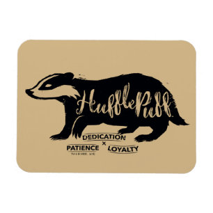 Harry Potter   HUFFLEPUFF™ Silhouette Typography Magnet