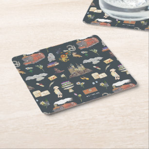 HARRY POTTER™   Icons Pattern Square Paper Coaster