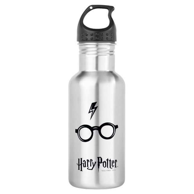 Harry Potter | Lightning Scar and Glasses 532 Ml Water Bottle (Front)