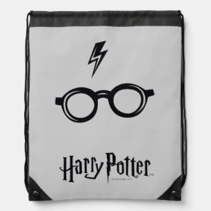Harry Potter   Lightning Scar and Glasses Drawstring Bag