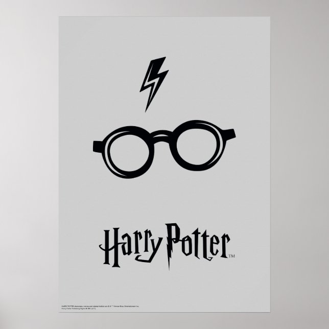 Harry Potter | Lightning Scar and Glasses Poster (Front)