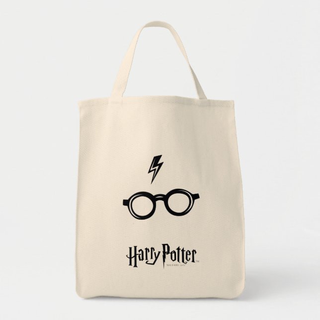 Harry Potter | Lightning Scar and Glasses Tote Bag (Front)