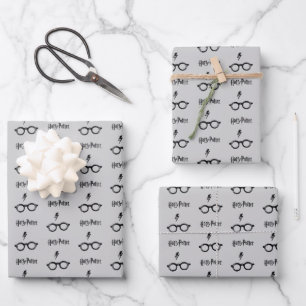 Harry Potter   Lightning Scar and Glasses Wrapping Paper Sheet