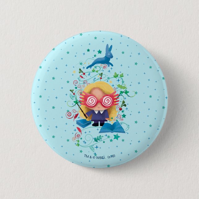Harry Potter | Luna Lovegood Graphic 6 Cm Round Badge (Front)