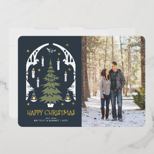 HARRY POTTER™ Magical Christmas Tree Foil Holiday Card