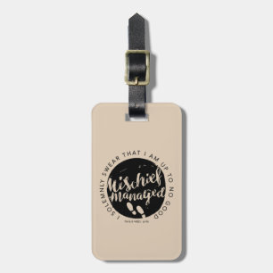 Harry Potter   Marauder's Map Charms Typography Luggage Tag