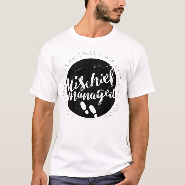 Harry Potter | Marauder's Map Charms Typography T-Shirt (Front)