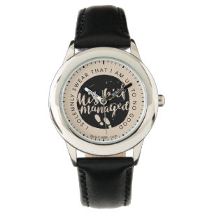 Harry Potter   Marauder's Map Charms Typography Watch