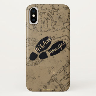 Harry Potter | MISCHIEF MANAGED™ Map Footprints iPhone X Case