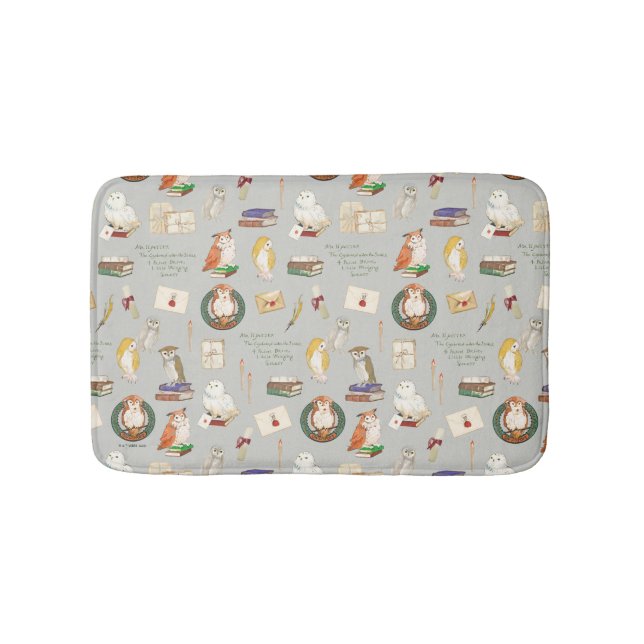 HARRY POTTER™ | Owl Letter Pattern Bath Mat (Front)